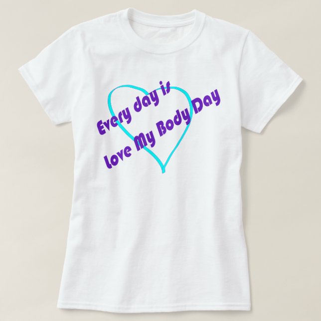 T-shirt Chaque jour est Love My Body Day Plus Size Débarde (Design devant)