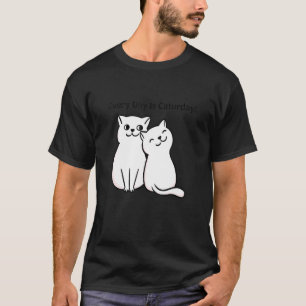 T-shirt Chaque Jour Est Un Amoureux des chats Caturday