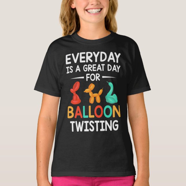 T-shirt Chaque Jour Est Une Grande Journée - Balloon Twist (Devant)