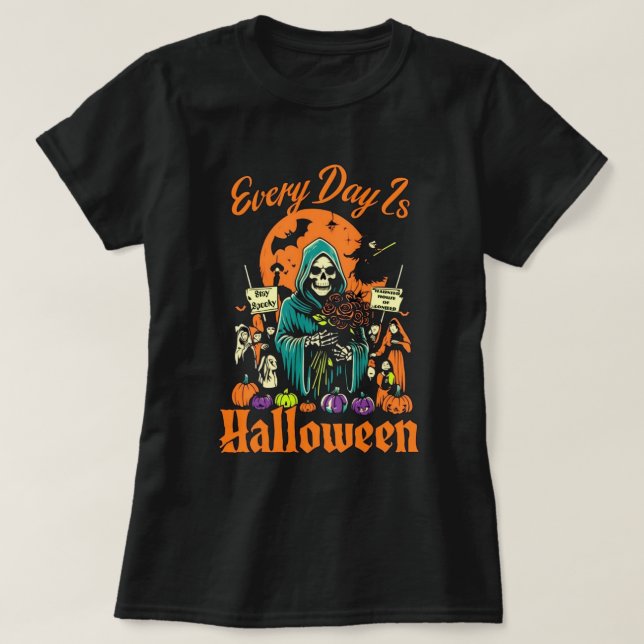T-shirt Chaque Jour, Halloween (Design devant)
