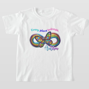 T-shirt Chaque pièce brille - Autisme papillon Tee