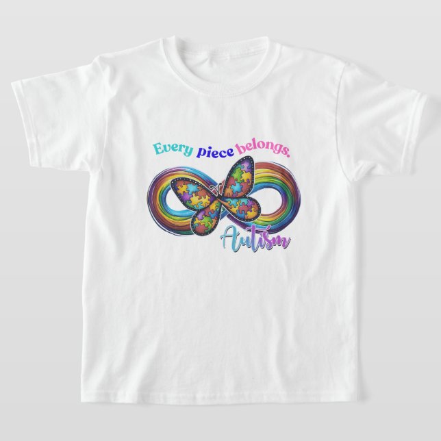 T-shirt Chaque pièce brille – Tee-shirt Papillon de l'auti (Poser)