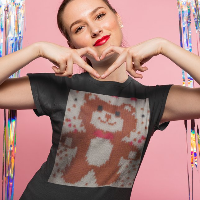 T-shirt Chaque point de ton amour (Every Stitch of Your Love Womens Dark T-Shirt)