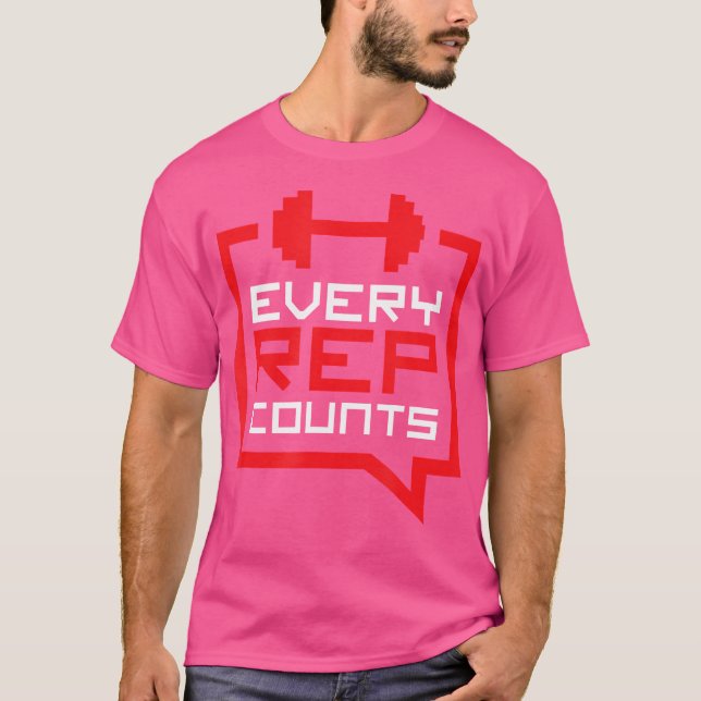 T-shirt Chaque Rep Compte Un Poids Drôle (Devant)
