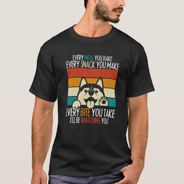 T-shirt Chaque repas que vous faites cuire au four Chaque  (Devant)