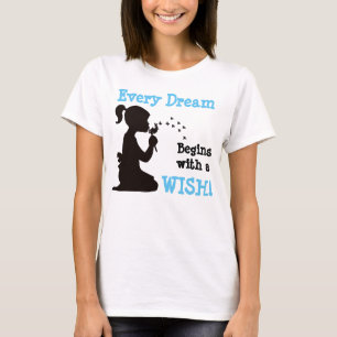 T-shirt Chaque rêve commence par un voeu