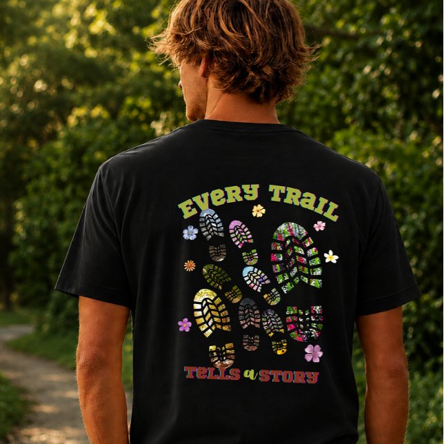 T-shirt "Chaque sentier raconte une histoire" Randonnée  (Créateur téléchargé)