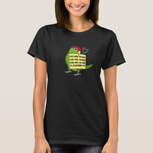 T-shirt Chaque Snack ou Bite I Mexicain Red head Amaz (Devant)