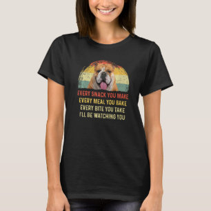 T-shirt Chaque Snack Que Vous Faites Anglais Chien Chien M