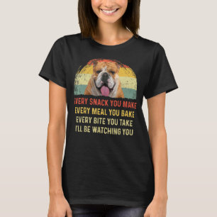 T-shirt Chaque Snack Que Vous Faites Anglais Chien Chien M