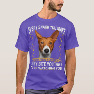 T-shirt Chaque Snack Que Vous Faites Drôle Basenji Chien M