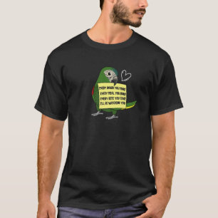 T-shirt Chaque Snack Repas ou Bite I Hahns Macaw Parrot