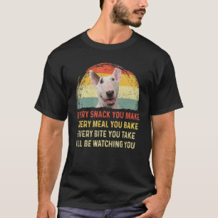 T-shirt Chaque Snack, tu fais Bull Terrier Chien Maman Chi