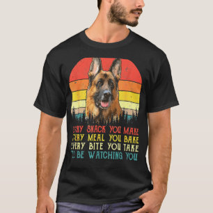 T-shirt Chaque Snack Vous Faites Allemand Berger Chien Mam