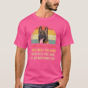 T-shirt Chaque Snack Vous Faites Belge Berger Chien Maman