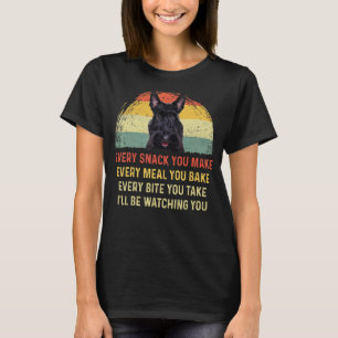 T-shirt Chaque Snack Vous Faites Écossais Terrier Chien Ma