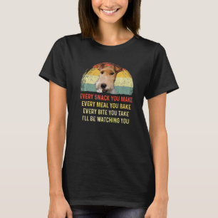 T-shirt Chaque Snack Vous Faites Fil Fox Terrier Chien Mam