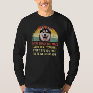 T-shirt Chaque Snack Vous Faites Husky Chien Maman Chien P