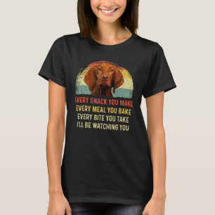 T-shirt Chaque Snack Vous Faites Vizsla Chien Maman Chien