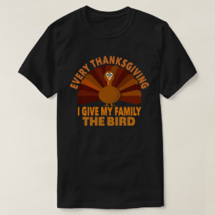 T-shirt Chaque Thanksgiving Je Donne Le Cadeau À Ma Famill