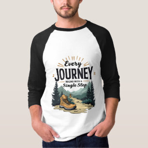 T-shirt Chaque trajet commence par un Randonnée en une seu