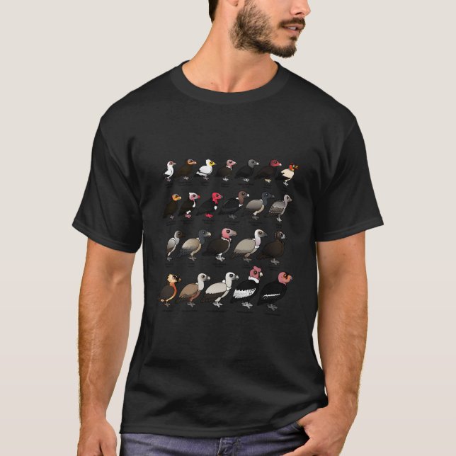 T-shirt Chaque Vautour Du Monde Oiseaux De Coon Birdables (Devant)