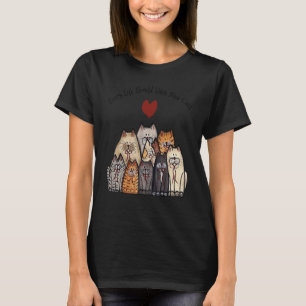 T-shirt Chaque vie devrait avoir neuf chats