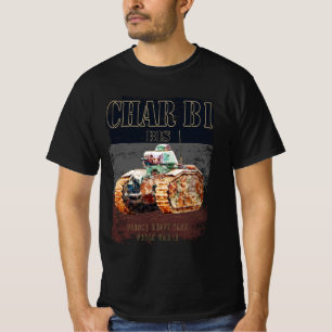 T-shirt Char B1 Bis French Lourd réservoir de 2ÈME GUERRE 