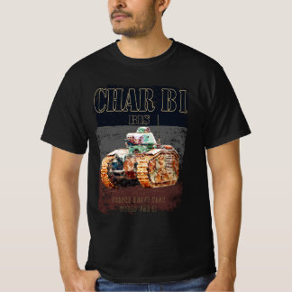 T-shirt Char B1 Bis French Lourd réservoir de 2ÈME GUERRE