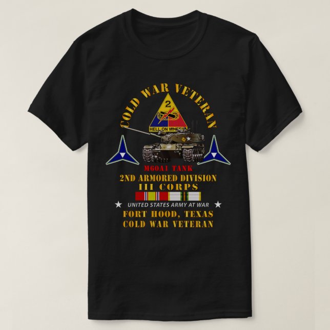 T-shirt Char ColdVet 2e division blindée TX M60A1 (Design devant)