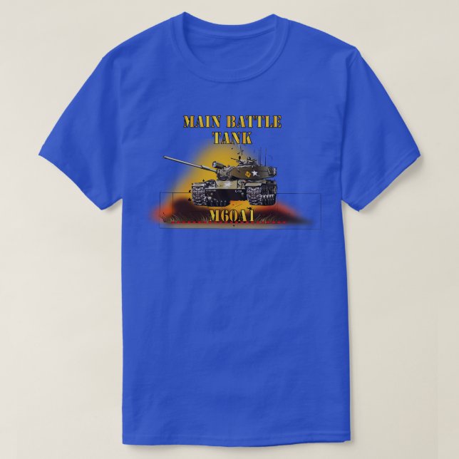 T-shirt Char de combat principal M60A1 avec incendie (Design devant)