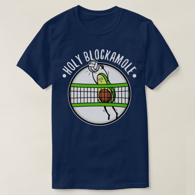 T-shirt Char de volley-ball de blockamole (Design devant)