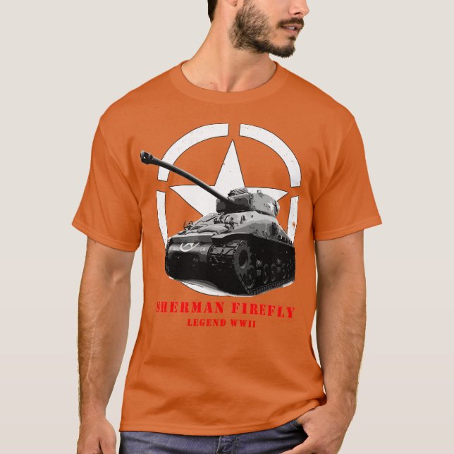 T-shirt Char Firefly M4 Sherman de la Seconde Guerre mondi (Devant)