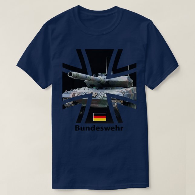 T-shirt Char Leopard de la Bundeswehr (Design devant)