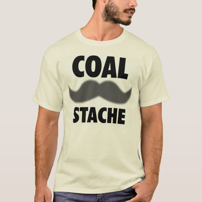 T-SHIRT CHARBON STACHE (Devant)