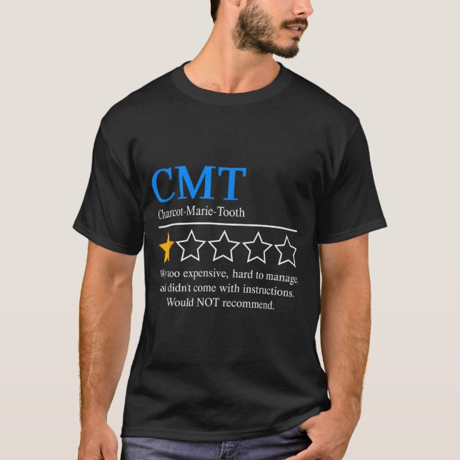 T-shirt Charcot Marie Tooth Disease Awareness Cmt Not Reco (Devant)