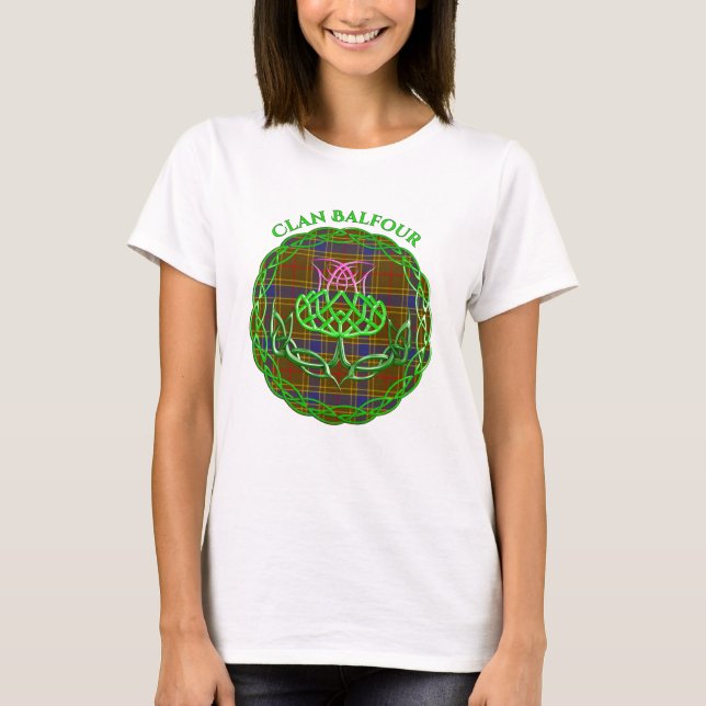 T-shirt Chardon celtique écossais Balfour (Devant)