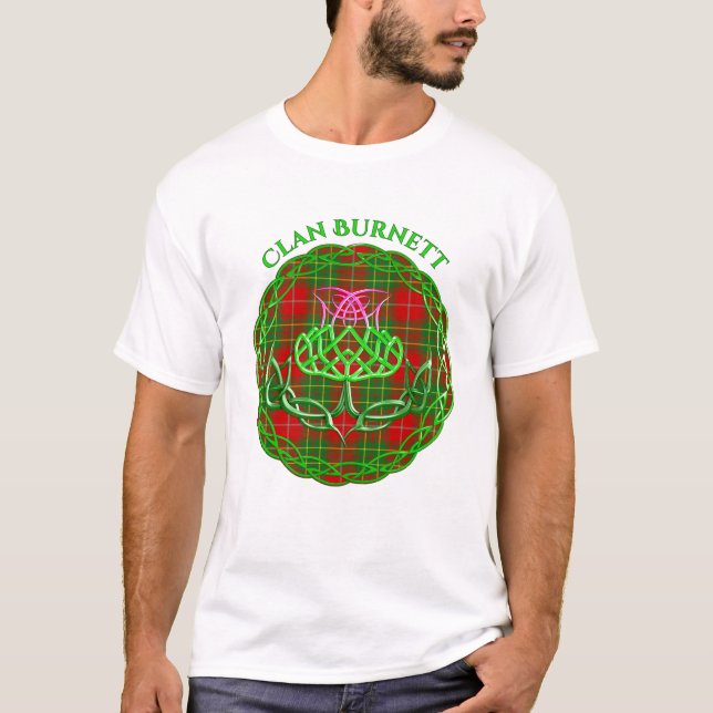 T-shirt Chardon celtique écossais de tarte de Burnett (Devant)