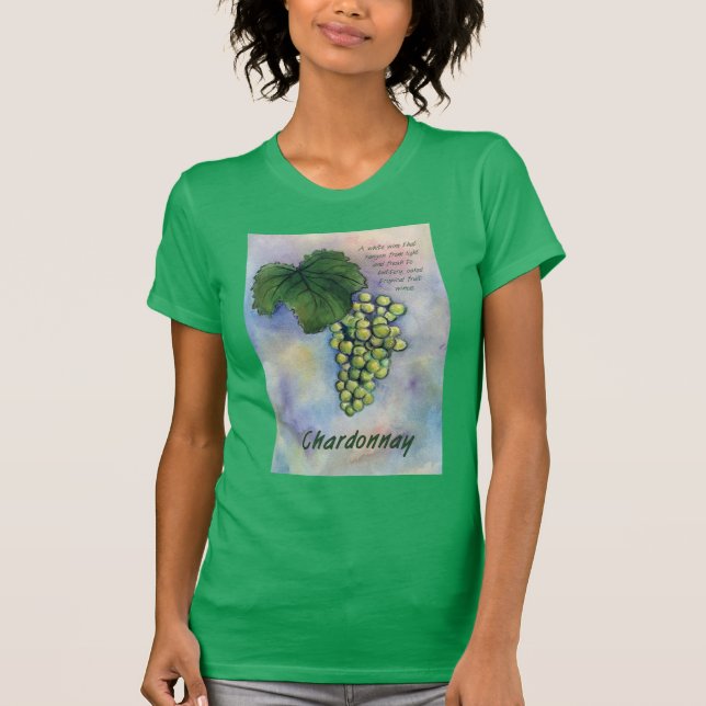 T-shirt Chardonnay Vins & Description Chemise (Devant)