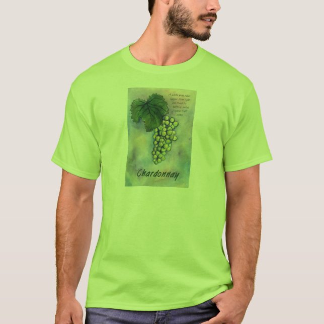 T-shirt Chardonnay Vins & Description Chemise (Devant)