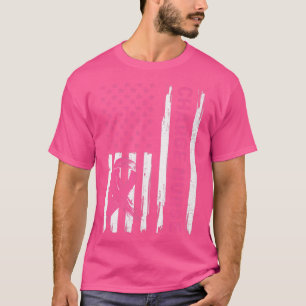 T-shirt Charge Nurse American Flag Infirmière Cancer du se