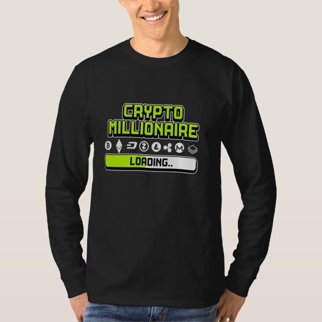 T-shirt Chargement de Crypto Millionaire (Devant)