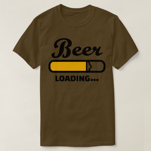 T-shirt Chargement de la bière (Design devant)