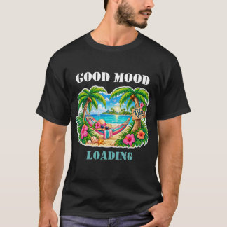 T-shirt Chargement d'humeur Bonne Vacances tropicales de p
