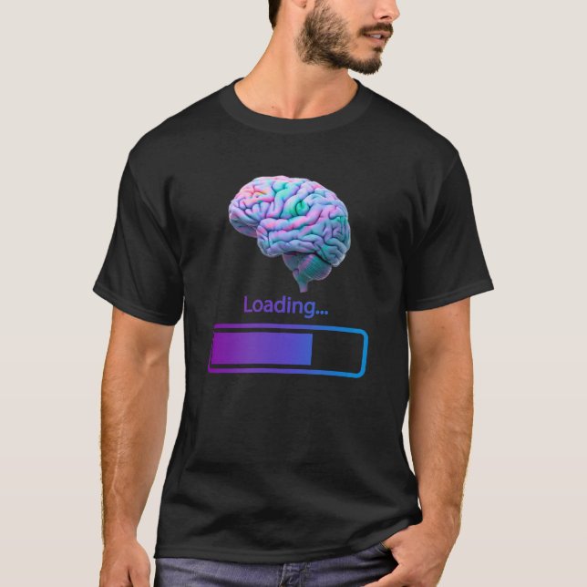 T-shirt chargement du cerveau (Devant)