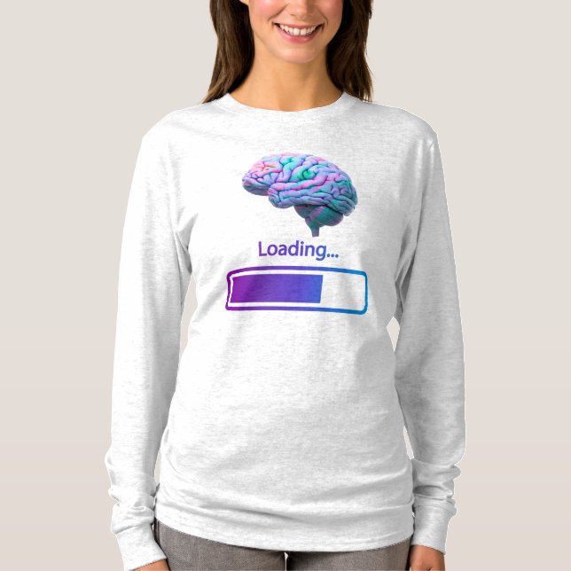 T-shirt chargement du cerveau (Devant)