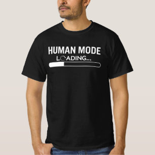 T-shirt Chargement du mode humain - Drôle d'erreur techniq
