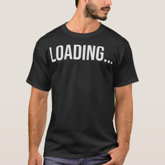 T-shirt Chargement Typographie Minimaliste Gras Citation H