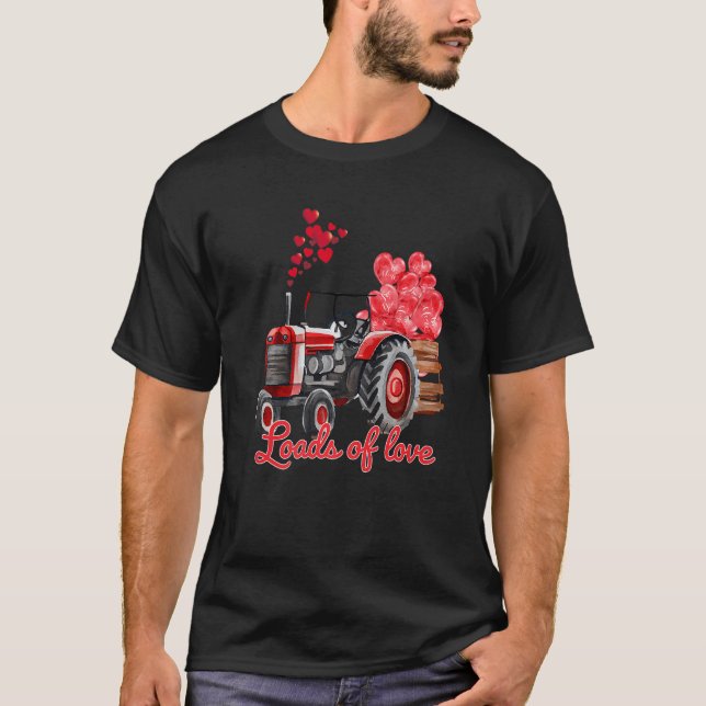 T-shirt Charges D'Amour Tracteur Cute Valentines Jour Cami (Devant)