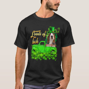 T-shirt Charges De Camion Camion Basset Hound St Patrick J